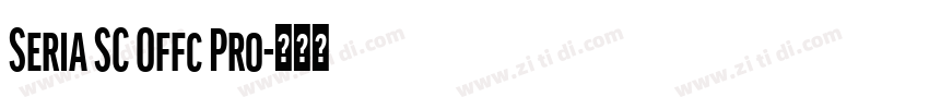Seria SC Offc Pro字体转换